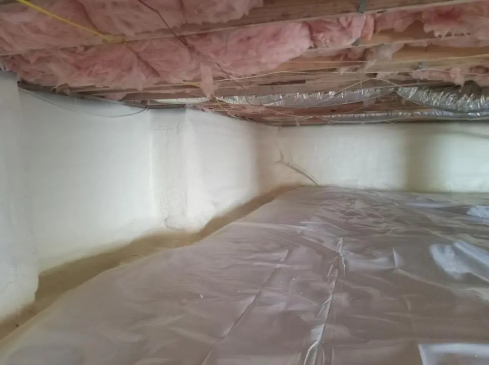 Crawl space encapsulation with closed-cell spray foam for Spray Foam Roofing in Eagle Mountain