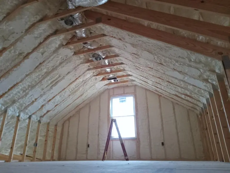 Spray foam roofing application for Crawl Space Insulation project in Eagle Mountain